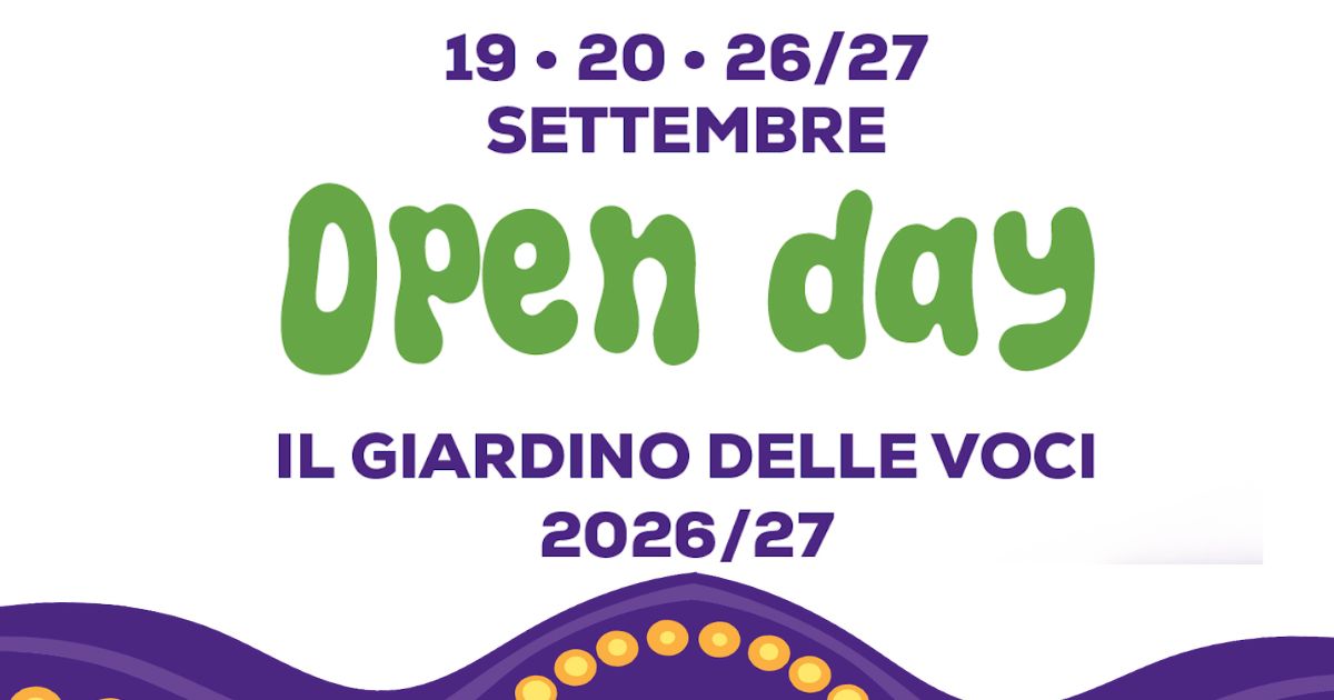 Open Days 2026/27: vieni a scoprire Il Giardino delle Voci